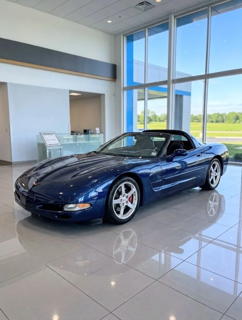 Showroom-quality enhanced photo of the same Chevrolet Corvette